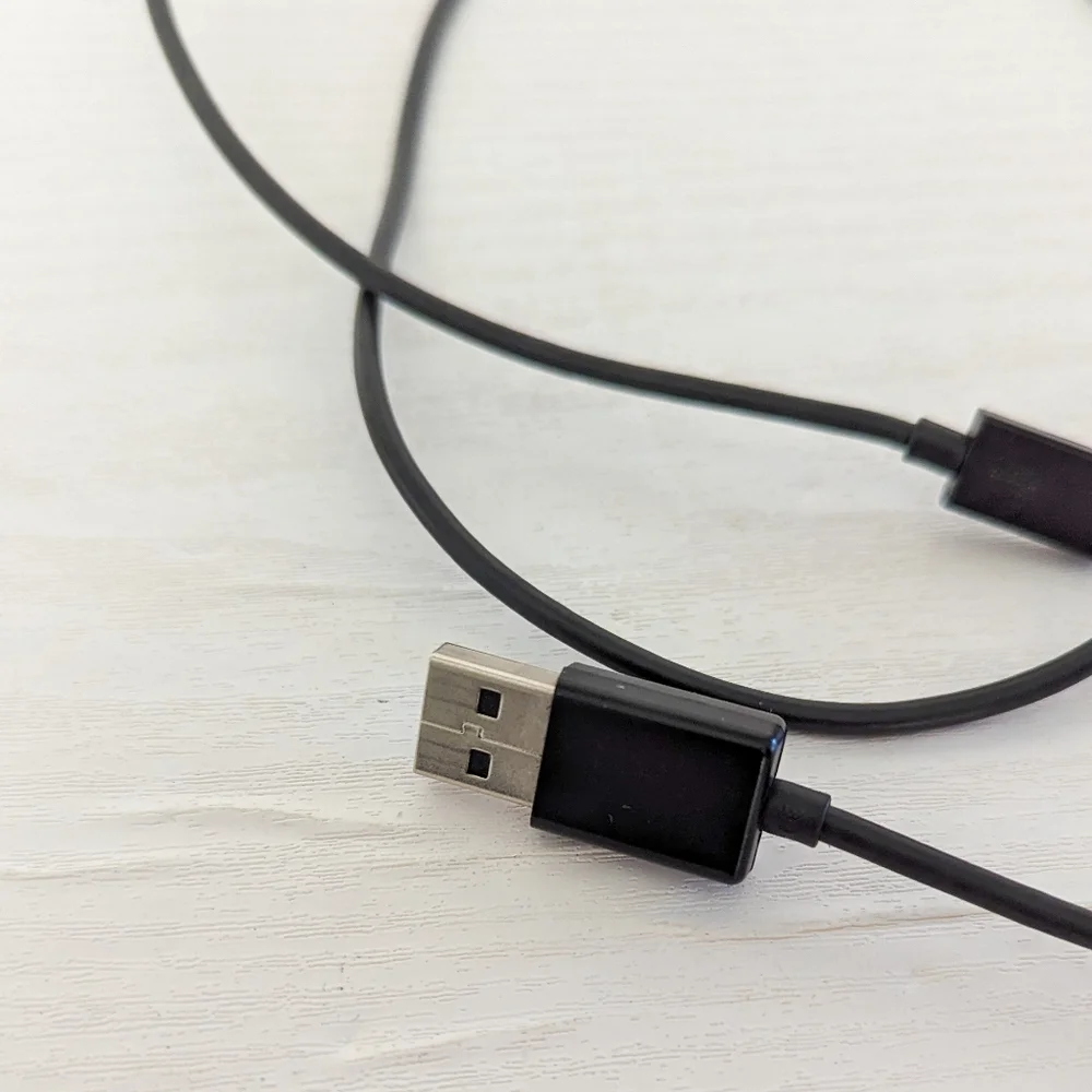 Micro USB Power Cable, Black - 3ft